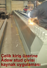 Adew stud çivisi çelik köprü uygulaması